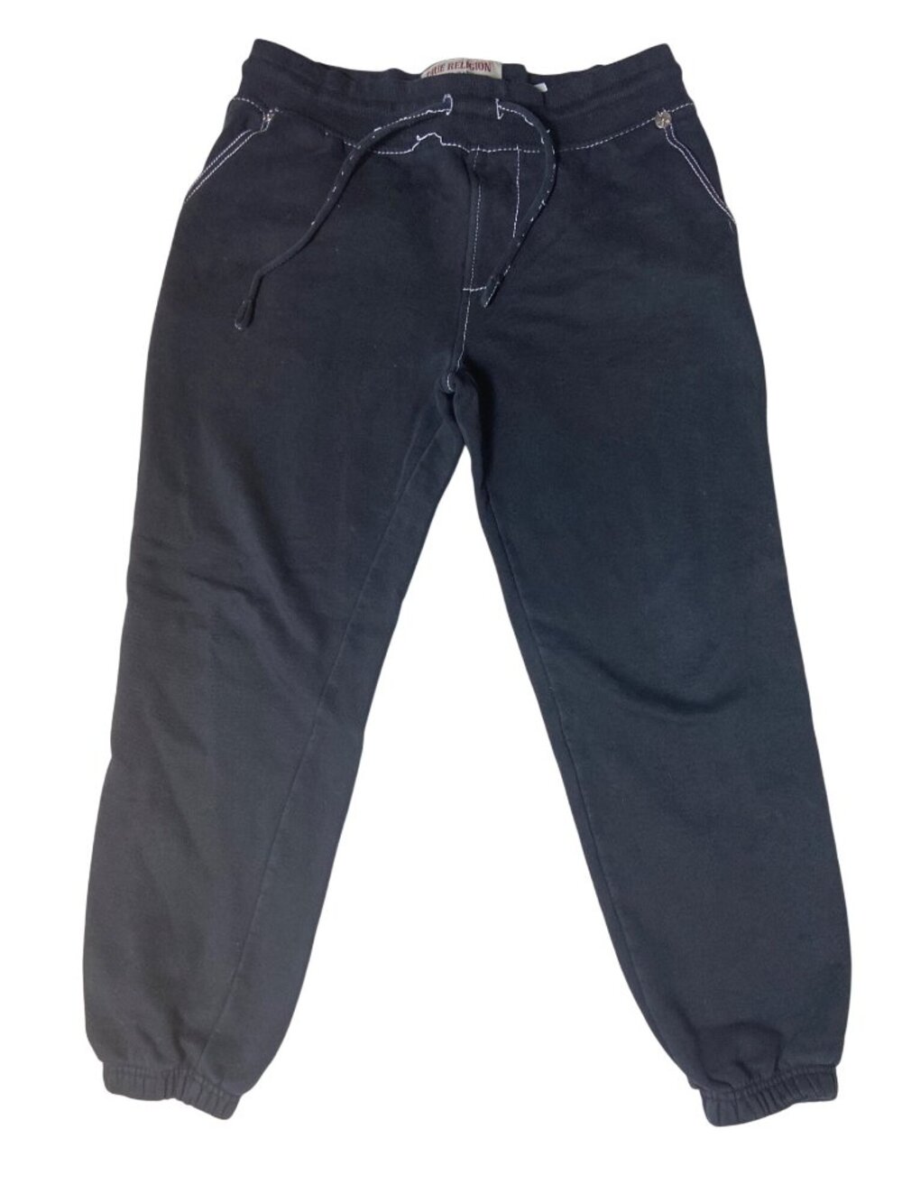 True Religion Black Jogger Sweatpants Medium Cotton/Polyester Blend Casual Wear